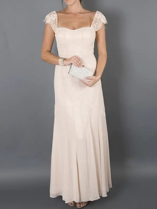 A Line Princess Scoop Sleeveless Mother Of The Bride Dresses With Lace Pleats
