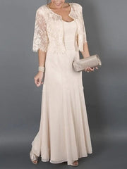 A Line Princess Scoop Sleeveless Mother Of The Bride Dresses With Lace Pleats