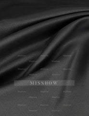 V-Neck Long-Sleeve Asymmetrical Evening Gown with Sequins and Ruffles