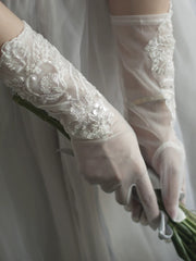 Wedding Gloves with Lace