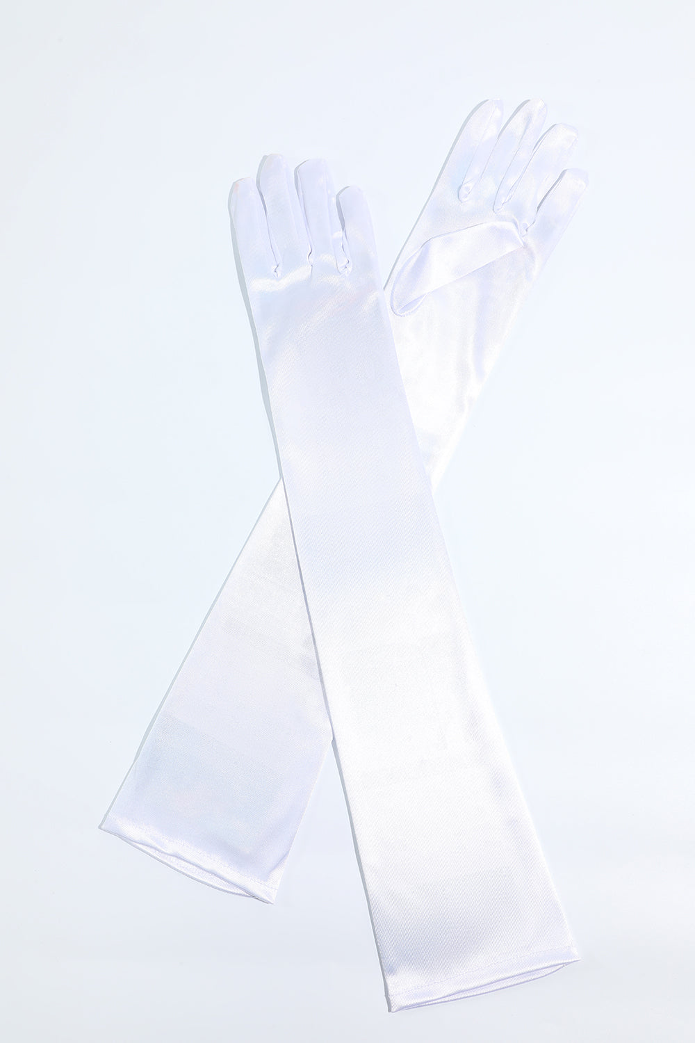 White 1920s Party Gloves