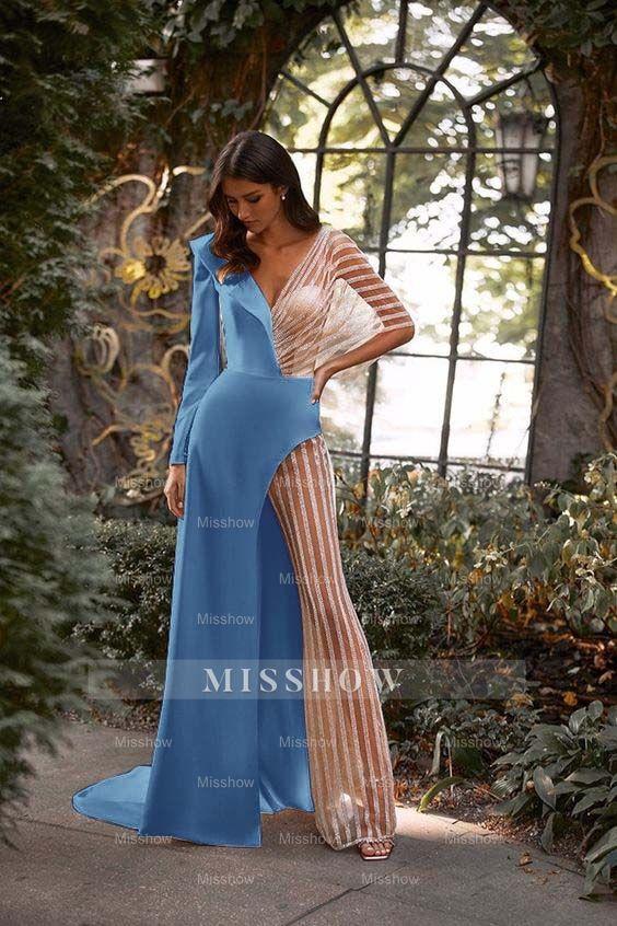 White Asymmetric V-Neck Jumpsuit Distinctive Women's Party Jump Suit