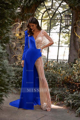 White Asymmetric V-Neck Jumpsuit Distinctive Women's Party Jump Suit