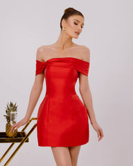 White Off-Shoulder Draped Bodycon Mini Cocktail Dress Sleeveless Satin