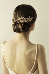 Beautiful Alloy Daily Wear Combs-Barrettes Headpiece with Imitation Pearls