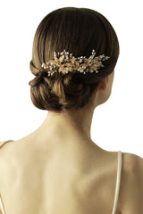 Beautiful Alloy Daily Wear Combs-Barrettes Headpiece with Imitation Pearls