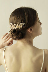 Beautiful Alloy Daily Wear Combs-Barrettes Headpiece with Imitation Pearls