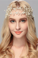 Beautiful Alloy &Imitation Pearls Party Headbands Headpiece with Rhinestone