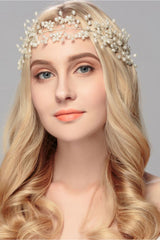 Beautiful Alloy &Imitation Pearls Party Headbands Headpiece with Rhinestone
