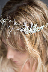 Beautiful Alloy &Imitation Pearls Special Occasion Hairpins Headpiece with Rhinestone
