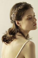 Beautiful Alloy&Rhinestone Special Occasion Headbands Headpiece with Imitation Pearls