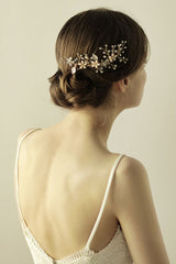 Beautiful Alloy&Rhinestone Wedding Combs-Barrettes Headpiece with Imitation Pearls