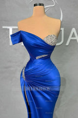 Charming Long Sweetheart Split Mermaid Prom Dress With Beading