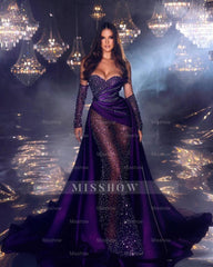 Chic Floor Length Sweetheart Sleeveless Satin Prom Dress with Ruffles