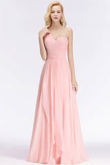 Chic One-shoulder Ruffle Sleeveless Bridesmaid Dresses Affordable