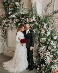 Classy Wedding Dress Sleeveless plit