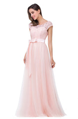 Crew Floor-length A-line Sashes Chiffon Bridesmaid Dresses