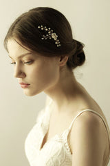 Cute Alloy Daily Wear Hairpins Headpiece with Imitation Pearls