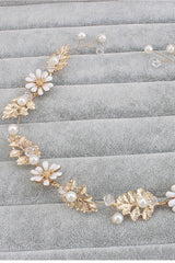 Cute Alloy &Imitation Pearls Party Hairpins Headpiece with Crystal