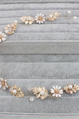 Cute Alloy &Imitation Pearls Party Hairpins Headpiece with Crystal