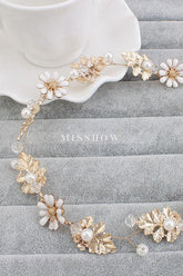 Cute Alloy &Imitation Pearls Party Hairpins Headpiece with Crystal