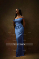 One Shoulder Sleeveless Split Long Formal Dress With Pleated Beading