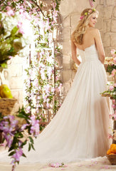 Designer Strapless A-line Long Wedding Dress