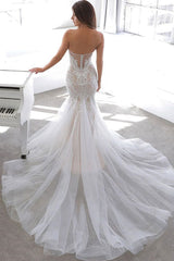 Designer Summer style Sweetheart Mermaid Lace Wedding Dress