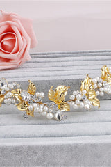 Elegant Alloy &Imitation Pearls Special Occasion Hairpins Headpiece with Rhinestone