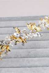 Elegant Alloy &Imitation Pearls Special Occasion Hairpins Headpiece with Rhinestone