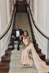 Elegant Long Mermaid One Shoulder Sequined Prom Dress With Ruffles