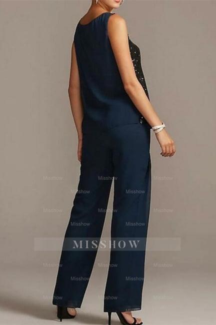 Elegant Mother of the Bride Dresses Chiffon Bridesmaid Jumpsuit