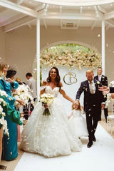 Elegant Off The Shoulder Sleeveless A-Line Wedding Dresses With Lace