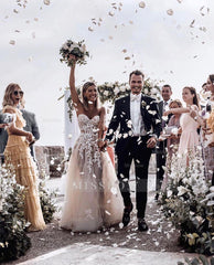 Elegant Princess A-Line Wedding Dresses with Lace