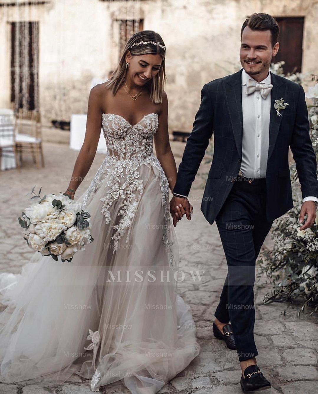 Elegant Princess A-Line Wedding Dresses with Lace