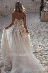 Elegant Princess A-Line Wedding Dresses with Lace