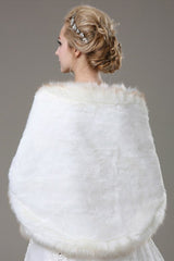 Elegant Warm Tulle White Half-Sleeves Casual Bride Wedding Wraps