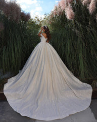Exquisite Floor Length Sweetheart Sleeveless Off-The-Shoulder A-Line Lace Wedding Dress with Ruffles