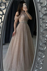 Off the Shoulder Strapless Sleeveless Long Formal Dress With Beading