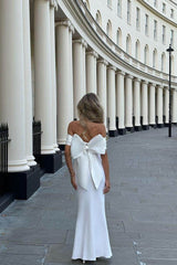 Sleeveless Off the Shoulder Long Mermaid Formal Dress With Pleated