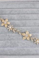 Floral Alloy &Imitation Pearls Daily Wear Hairpins Headpiece with Rhinestone