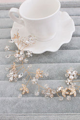 Glamourous Alloy Imitation Pearls Special Occasion&Party Hairpins Headpiece with Crystal Rhinestone