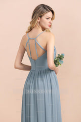 Gorgeous Hi-Lo Heart-Shaped Ruffle Bridesmaid Dresses with Spaghetti Straps