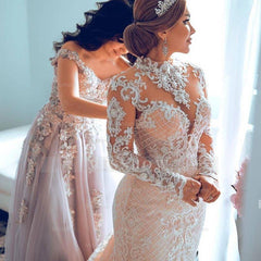 Gorgeous Sweetheart Lace Tulle Mermaid Spring Summer Wedding Dress