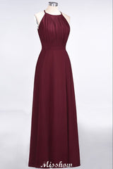 Jewel Sleeveless Floor-Length Bridesmaid Dress Ruffles Spaghetti aline Maid of Honor Dress