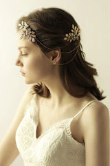 Lovely Alloy&Rhinestone Party Combs-Barrettes Headpiece with Imitation Pearls
