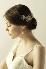 Luxury glamourous Alloy&Rhinestone Special Occasion &Wedding Headbands Headpiece with Imitation Pearls
