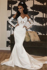 Mermaid New Arrival Wedding Dress Sweetheart Lace Up Bridal Wears