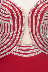 Mermaid Sleeveless Plus Size Floor Length Slit Sequins Patterns Prom Dresses