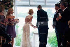 New Arrival Full Lace Wedding Dress Sleeveless Summer Bridal Wears